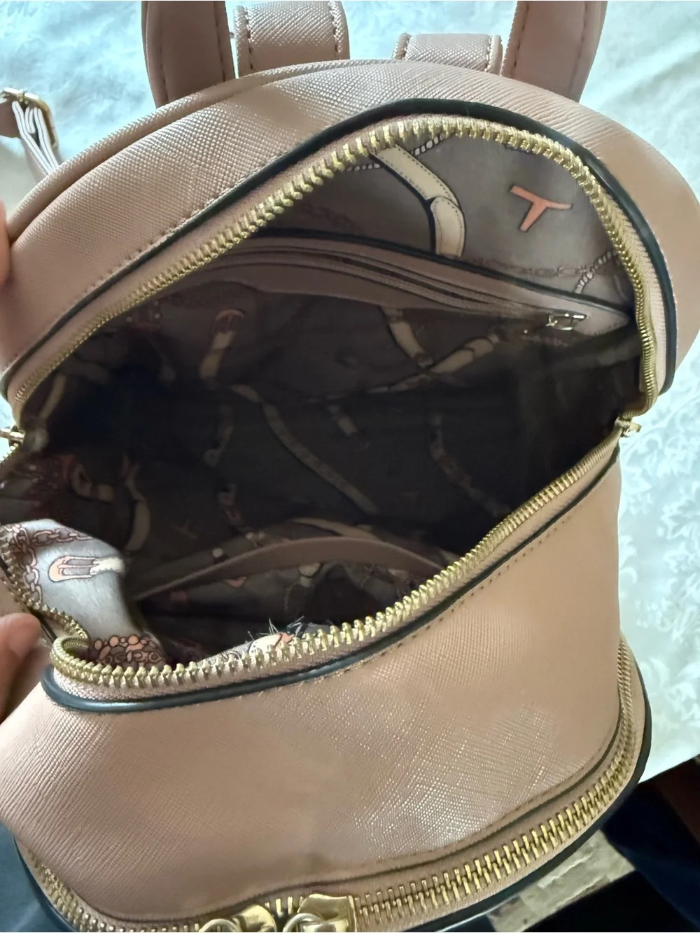 Classic Blush Pink Women’s Mini Backpack